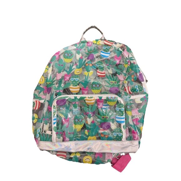 Cactus Clear Backpack Bookbag - Picture 1 of 5